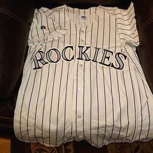 Vintage Russell Athletic Orginal Colorado Rockies L white Jersey